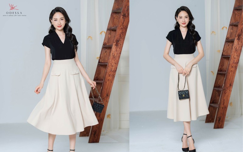 Các kiểu áo sơ mi công sở - Áo sơ mi cổ V Các kiểu áo sơ mi công sở - Áo sơ mi cổ V